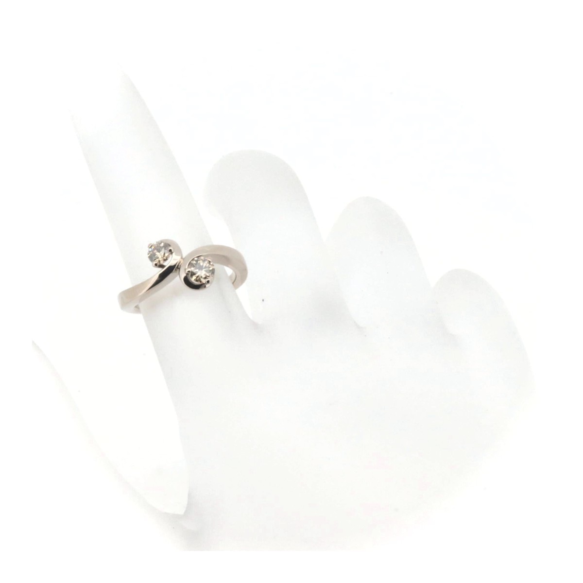 カシケイ フロート ダイヤモンド リング 指輪 6号 0.35ct K18BG(18金 ブラウンゴールド) 質屋出品 カシケイ フロート ダイヤモンド リング 指輪 6号 0.35ct K18BG(18金 ブラウンゴールド) 質屋出品