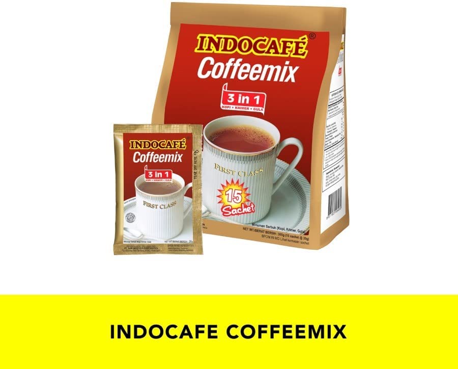 Qoo10] INDOCAFE コーヒーミックス 3 in 1 インドネ