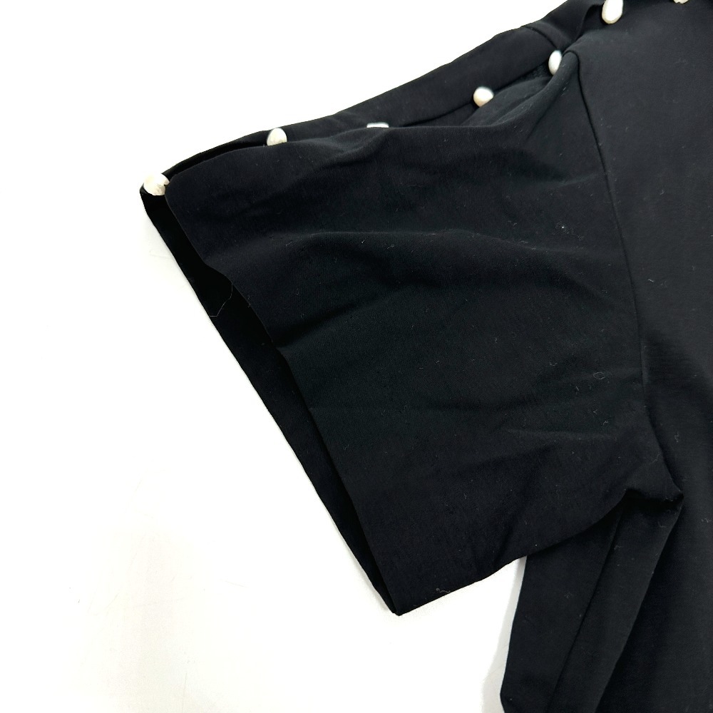 LE CIEL BLEU ルシェルブルー ワンピース 22S65629 バロックパール 半袖 アパレル コットン ブラック LE CIEL BLEU ルシェルブルー ワンピース 22S65629 バロックパール 半袖 アパレル コットン ブラック