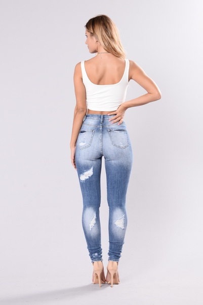 レディースセクシーな女性ハイウエストジーンズスキニーレッグストレッチJegging レディースセクシーな女性ハイウエストジーンズスキニーレッグストレッチJegging