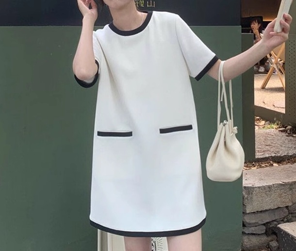 レディース ワンピース プルオーバー ドレス ミニ ショート 膝上 半袖 ラウンドネック Aライン ハイウエスト 大人可愛い きれいめ シンプル カジュアル レトロ ラフ ルーズ ナチュラル レディース ワンピース プルオーバー ドレス ミニ ショート 膝上 半袖 ラウンドネック Aライン ハイウエスト 大人可愛い きれいめ シンプル カジュアル レトロ ラフ ルーズ ナチュラル