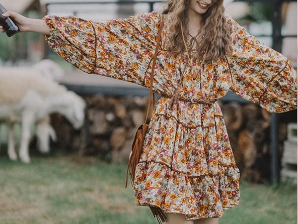 ボヘミアンランタンスリーブスリムドレス レディース スカート トップス ワンピース アウター ミニ 膝上 長袖 バルーン袖 ランタンスリーブ スクエアネック 襟なし ノーカラー ワイド Aライン ボヘミアンランタンスリーブスリムドレス レディース スカート トップス ワンピース アウター ミニ 膝上 長袖 バルーン袖 ランタンスリーブ スクエアネック 襟なし ノーカラー ワイド Aライン