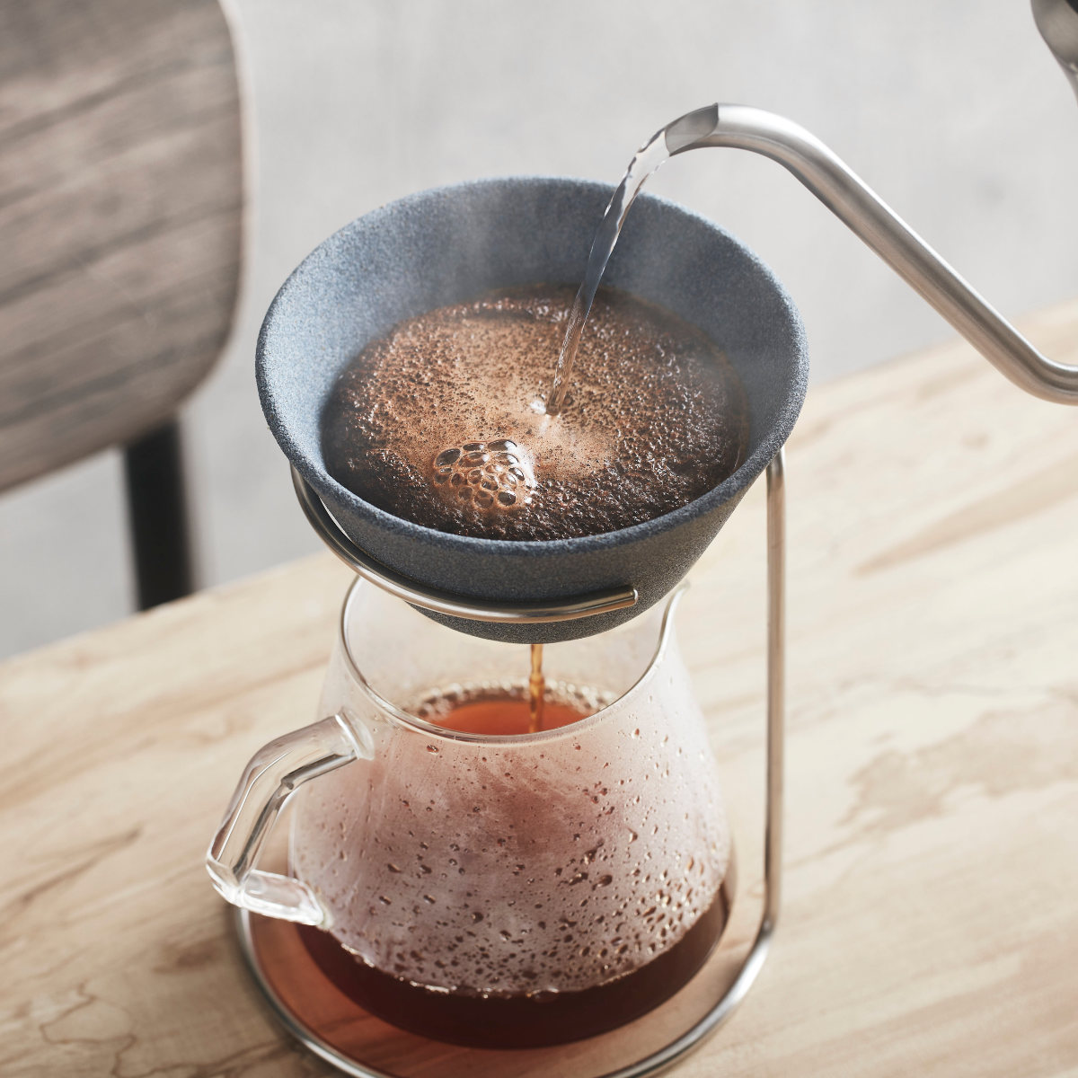 コーヒーフィルター セット L 3ー5杯用 Ceraful セラフル セラミック ドリッパー 波佐見焼 コーヒードリッパー 専用スタンド ペーパーレス 紙フィルター不要 まろやか