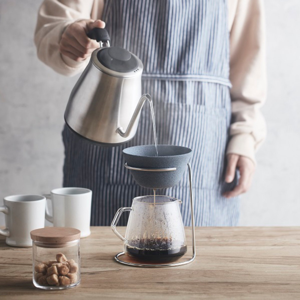 コーヒーフィルター セット L 3ー5杯用 Ceraful セラフル セラミック ドリッパー 波佐見焼 コーヒードリッパー 専用スタンド ペーパーレス 紙フィルター不要 まろやか