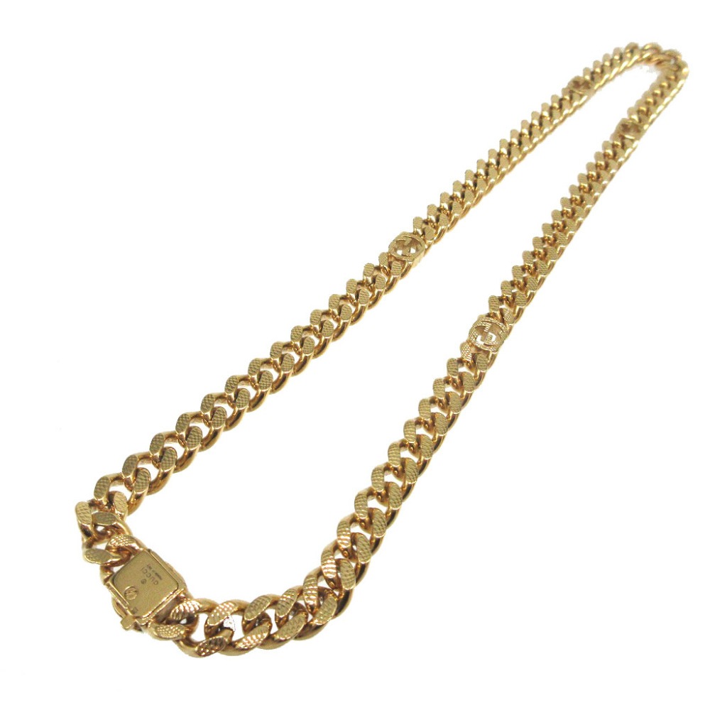 美品 インターロッキングG 675766 ネックレス メタル/メタル ゴールド 1105【中古】 ユニセックス 美品 インターロッキングG 675766 ネックレス メタル/メタル ゴールド 1105【中古】 ユニセックス