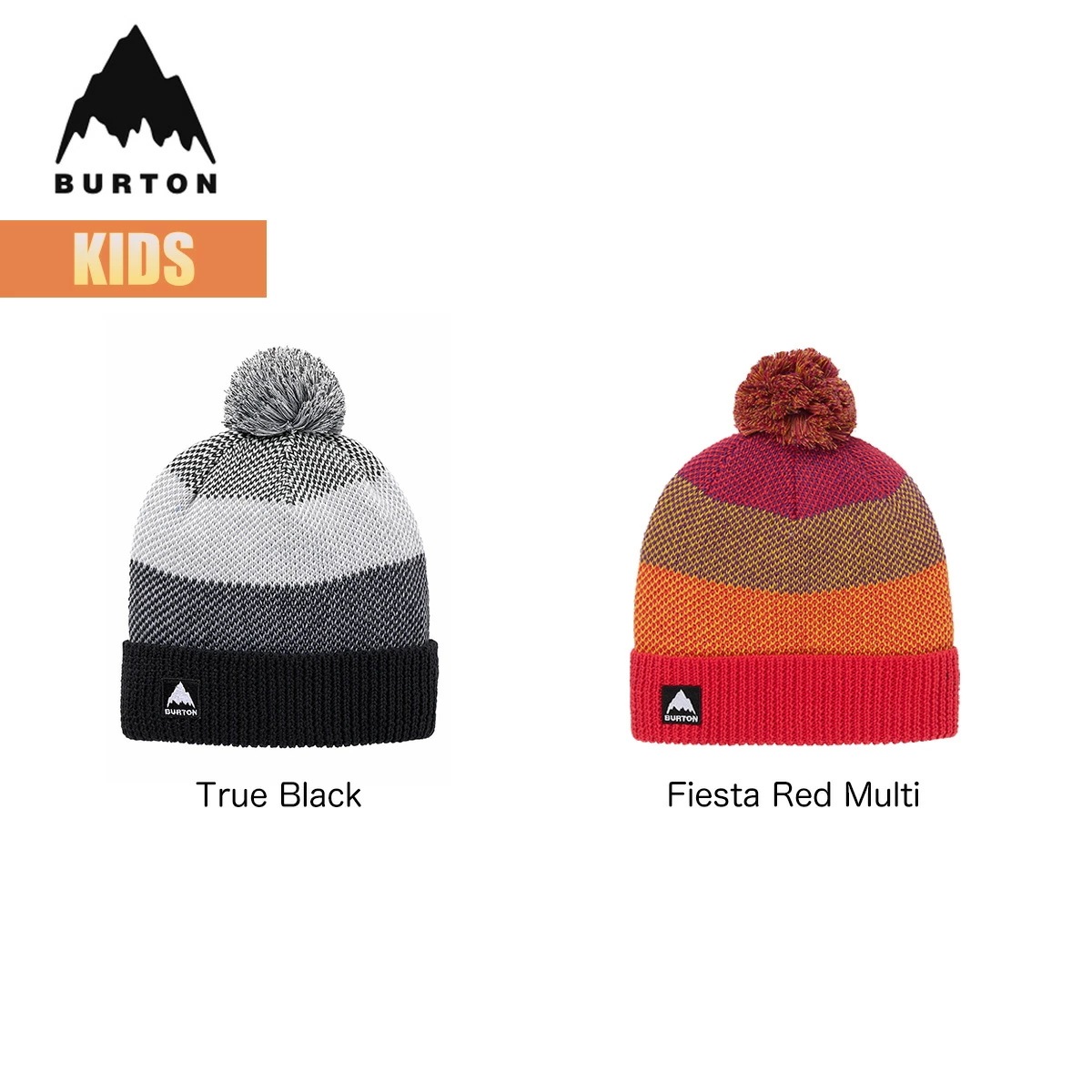 ビーニー ニット帽 キッズ 25-26 フリースライナー ポム W26JP-234581 子供 こども ボーイズ ガールズ 男の子 女の子 ポンポン 折り返し ロゴ 刺繍 スノーボード スノボ