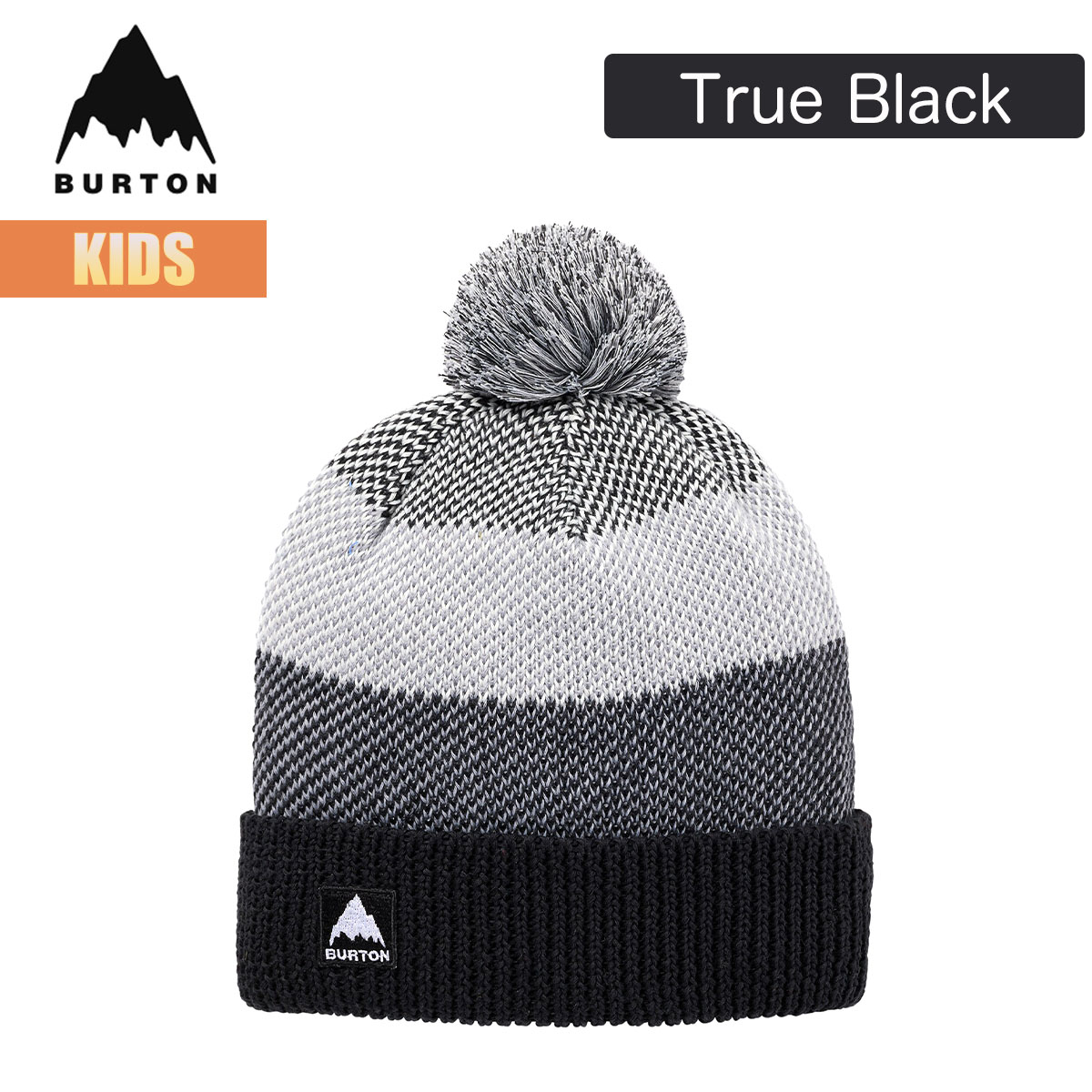 ビーニー ニット帽 キッズ 25-26 フリースライナー ポム W26JP-234581 子供 こども ボーイズ ガールズ 男の子 女の子 ポンポン 折り返し ロゴ 刺繍 スノーボード スノボ