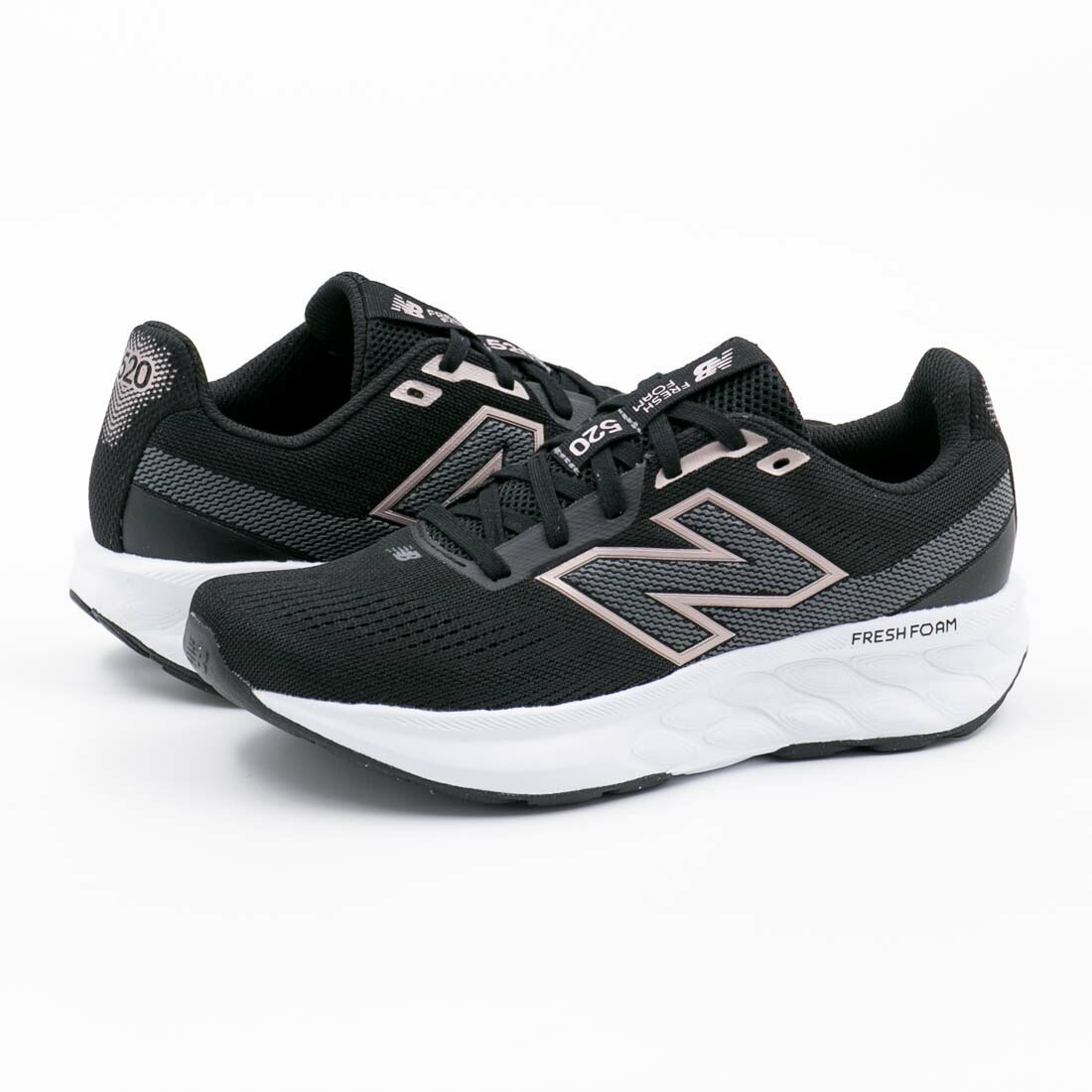 レディース スニーカー フレッシュフォーム W520 運動靴 トレーニング ジム ランニング ジョギング ウォーキング 軽量 軽い 厚底 ブラック/ブルー ブラック/ホワイト