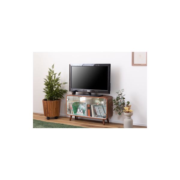 コレクションケース 約幅79.5cm ロータイプ ブラウン 脚付き 天然木 ラバーウッド 強化ガラス コレクションシェルフ 組立品 コレクションケース 約幅79.5cm ロータイプ ブラウン 脚付き 天然木 ラバーウッド 強化ガラス コレクションシェルフ 組立品