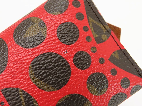 激レア美品ルイヴィトンヤヨイクサマモノグラムパンプキンドットポシェットコスメティックコスメポーチレッドM47347