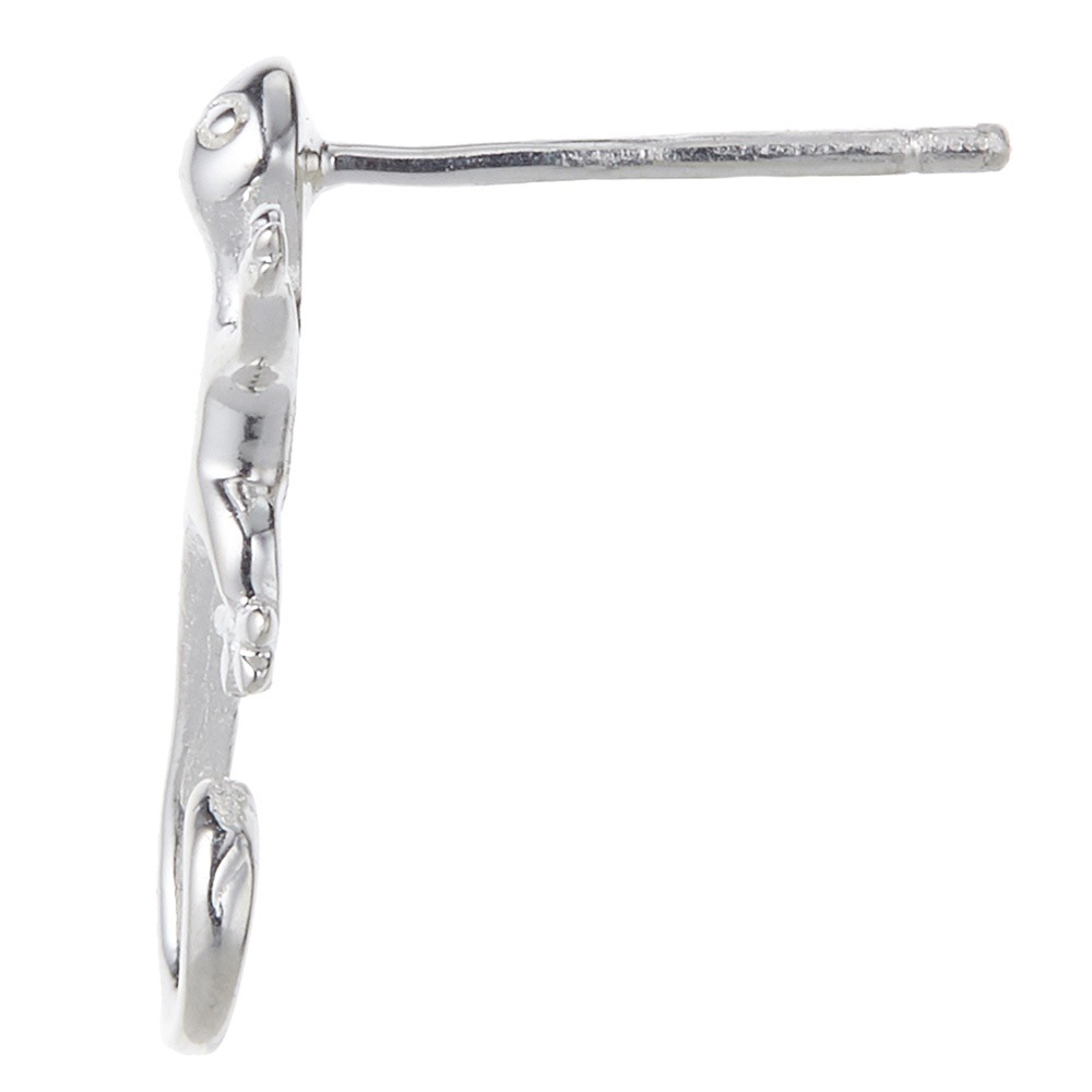 ミニサイズトカゲピアス シルバー925製 ハワイアンジュエリー Hawaii シンプル メタル 小振り 爬虫類 お守り 大人 レディース メンズ プレゼント用にも