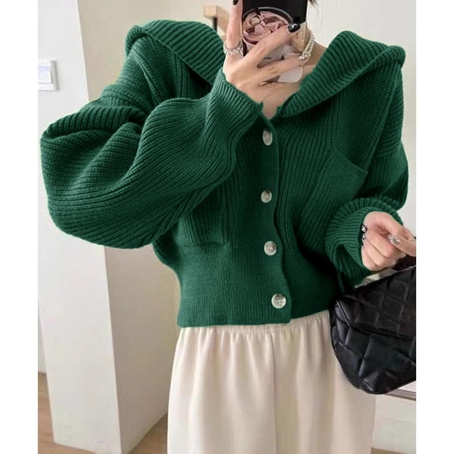 トッカ　フード付きフリルカーディガン　新品・未使用品 クーポン】トッコクローゼット tocco closet パール釦チュール