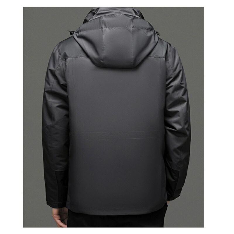 ダウンジャケット メンズ ブルゾン ジャンパー 大きいサイズ 韓国風 おしゃれ パッチワーク 腕章 ダウンコート 秋冬 厚手 防寒性 保温性 カジュアル 冬物