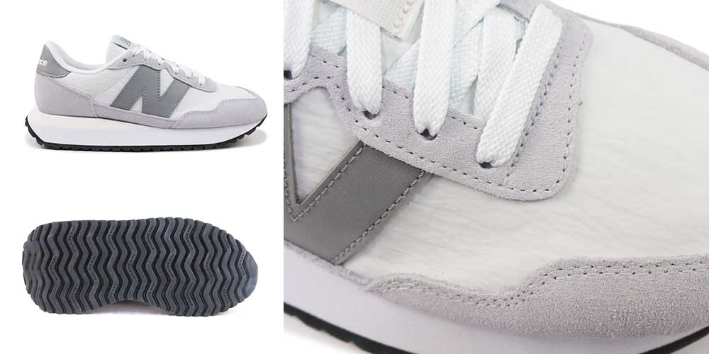 WS237 HGG グレー B幅 ライフスタイル レディース スニーカー WS237 HGG グレー B幅 ライフスタイル レディース スニーカー