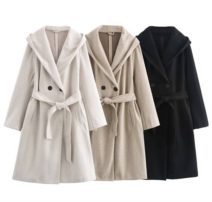コート トレンチコート レディース 新作 フード付き 無地 長袖 トレンチ ロング アウター トップス ベルト付き リボン ポケット 大きいサイズ カジュアル 大人 ゆったり 体型カバー 通勤 OL