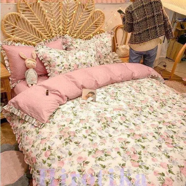 掛け布団カバーセット シングル セミ プレゼント 敷き布団カバー ボックスシーツ 枕カバー 花