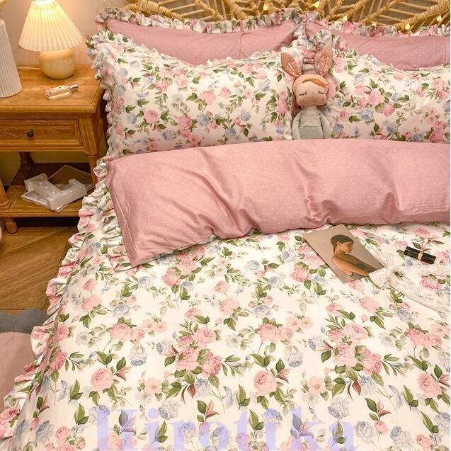 掛け布団カバーセット シングル セミ プレゼント 敷き布団カバー ボックスシーツ 枕カバー 花