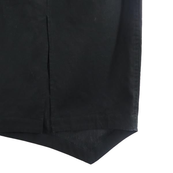 ハイク リネンブレンド ロング丈 タイトスカート 1 ブラック HYKE レディース