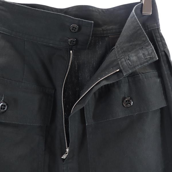 ハイク リネンブレンド ロング丈 タイトスカート 1 ブラック HYKE レディース