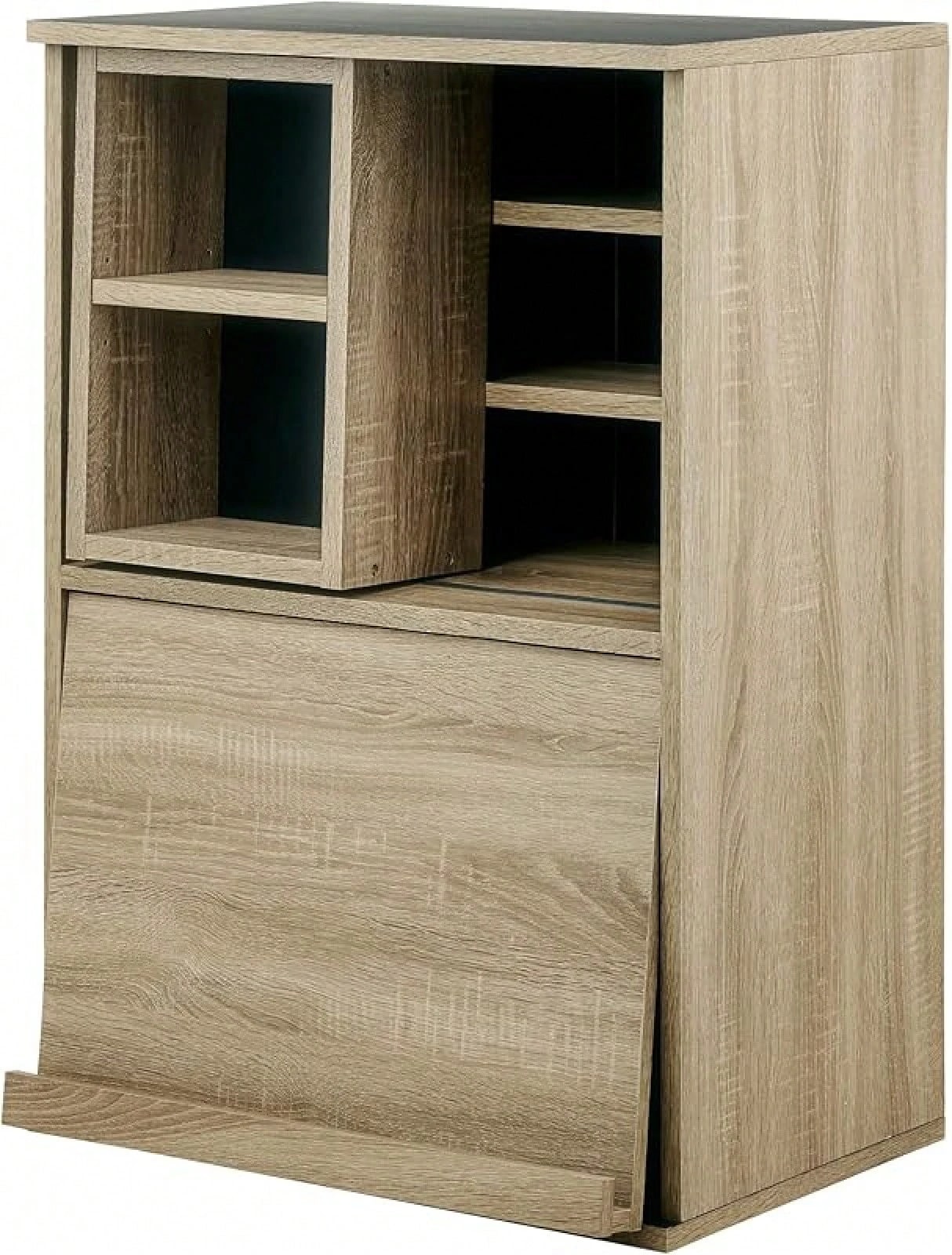 キッチン収納 幅60 食器棚 ロータイプ コンパクト 調味料 フラップ扉 (C フラップ扉)