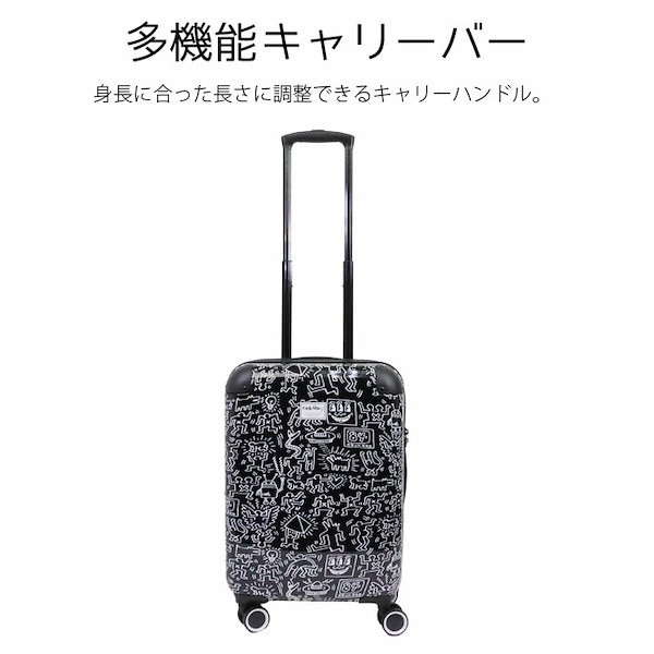 キースヘリング キャリーバッグ 旅行用バッグ 芳ばしく