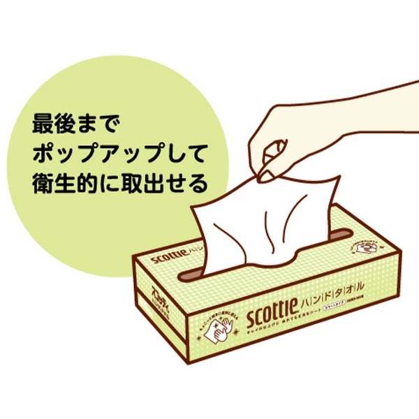 スコッティ ハンドタオル スマートタイプ 200枚(100組)5箱×12パック(60箱) スコッティ ハンドタオル スマートタイプ 200枚(100組)5箱×12パック(60箱)