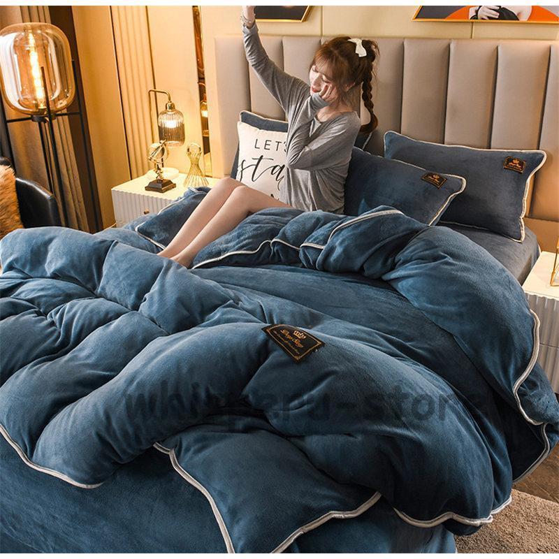 シーツセット 暖かい セミダブル 掛け布団カバー 新生活応援 一人暮らし 毛布生地 プレゼント ギフト 安心 厚手 4点セット 寝具