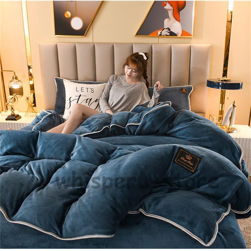 シーツセット 暖かい セミダブル 掛け布団カバー 新生活応援 一人暮らし 毛布生地 プレゼント ギフト 安心 厚手 4点セット 寝具