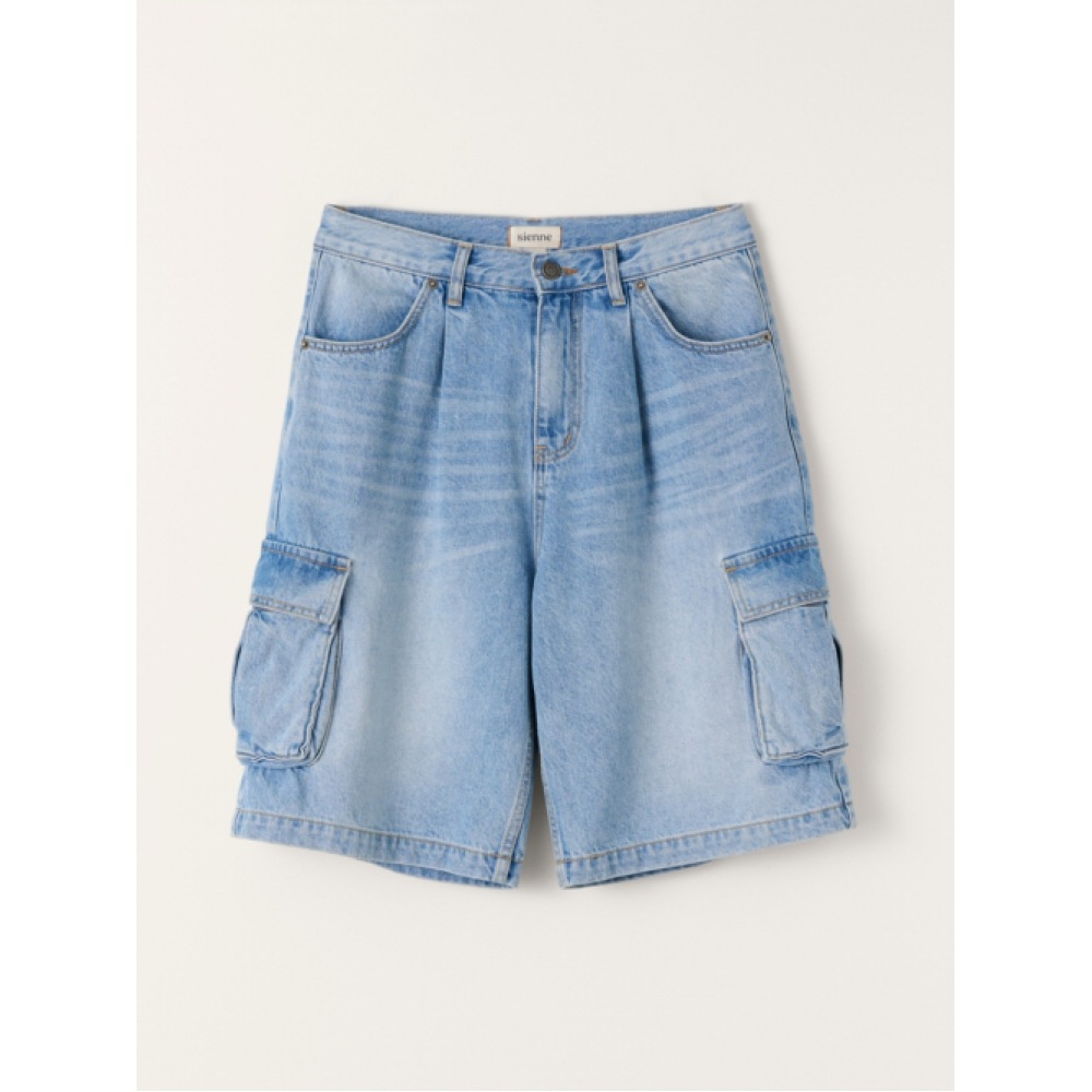 SIENNE カーゴデニムショーツ(ブルー) SIENNE カーゴデニムショーツ(ブルー)