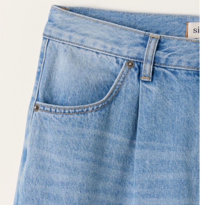 SIENNE カーゴデニムショーツ(ブルー) SIENNE カーゴデニムショーツ(ブルー)