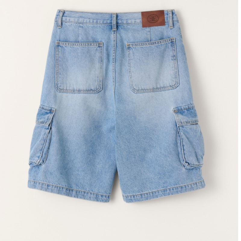 SIENNE カーゴデニムショーツ(ブルー) SIENNE カーゴデニムショーツ(ブルー)