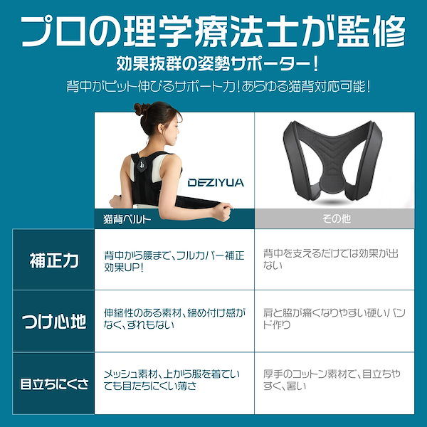 バックコレクター 姿勢コレクター 男性 女性 猫背サポート
