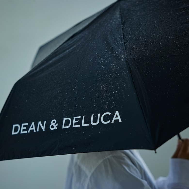DEAN ＆ DELUCA(ディーンアンドデルーカ) 折り畳み傘 (晴雨兼用) ブラック 日傘 折り畳み 傘