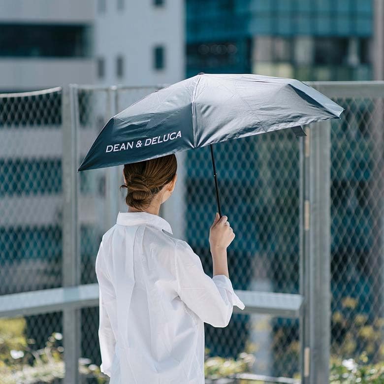 DEAN ＆ DELUCA(ディーンアンドデルーカ) 折り畳み傘 (晴雨兼用) ブラック 日傘 折り畳み 傘