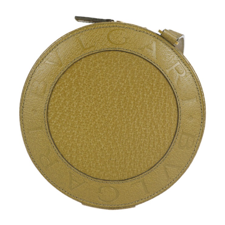 超美品 BVLGARI ブルガリ ショルダーバッグ - Yoyo ヨーヨー B-ZERO1 ビーゼロワン レザー カーキグリーン系 ポシェット ラウンド ロゴ【本物保証】 超美品 BVLGARI ブルガリ ショルダーバッグ - Yoyo ヨーヨー B-ZERO1 ビーゼロワン レザー カーキグリーン系 ポシェット ラウンド ロゴ【本物保証】