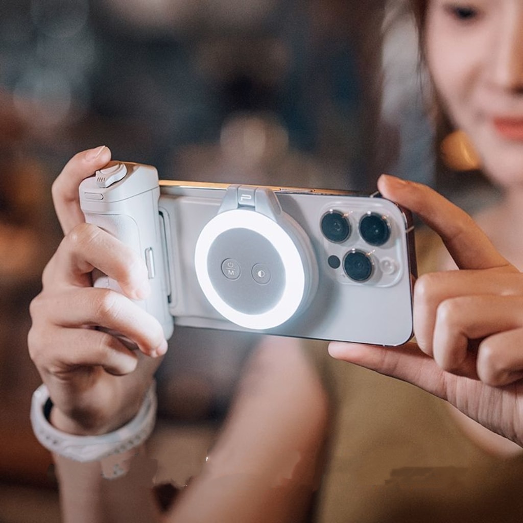 PGYTECH 携帯電話撮影用ハンドルブルートゥースリモコン補光灯マグカム携帯電話撮影用ハンドル