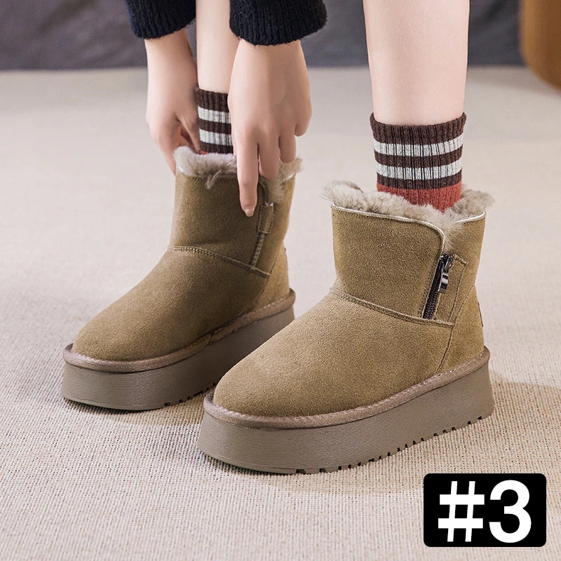 VMT44 韓国 ブーツ 牛革+ウール スノーブーツ ショートブーツ 長靴 ムートンブーツ 厚くて暖かい 本革 裏起毛 ブーツ レディース 冬のブーツ 靴 厚底ブーツ 冬 韓国ファッション シューズ VMT44 韓国 ブーツ 牛革+ウール スノーブーツ ショートブーツ 長靴 ムートンブーツ 厚くて暖かい 本革 裏起毛 ブーツ レディース 冬のブーツ 靴 厚底ブーツ 冬 韓国ファッション シューズ