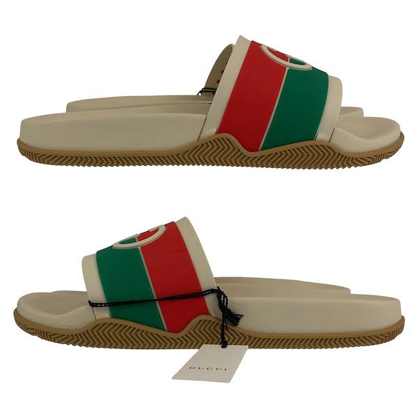 Qoo10] GUCCI 新品未使用 インターロッキングG スライ