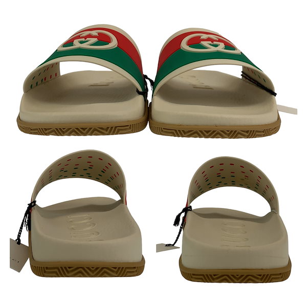 Qoo10] GUCCI 新品未使用 インターロッキングG スライ