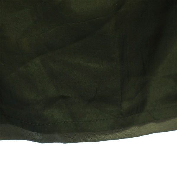 ウールブレンド ミディ丈 スカート 38 カーキ レディース