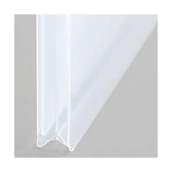 （まとめ）TANOSEE 超丈夫なマチ付クリアホルダー タフレル A4タテ ブルー 1セット（20枚：5枚×4パック）〔×2セット〕 たのめーるTANOSEE 超丈夫なマチ付クリアホルダー タフレル A4タテ