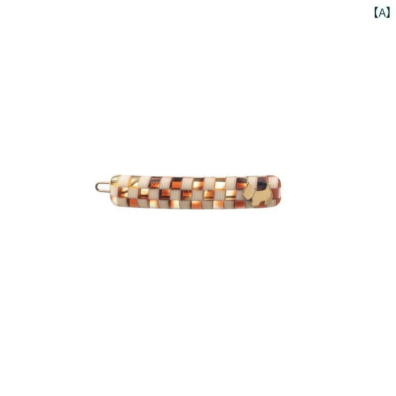 ヘアクリップ レディース バンス アクセサリー 髪飾り 髪留め かわいい 犬 チェッカーボード ヘアクリップ レディース バンス アクセサリー 髪飾り 髪留め かわいい 犬 チェッカーボード