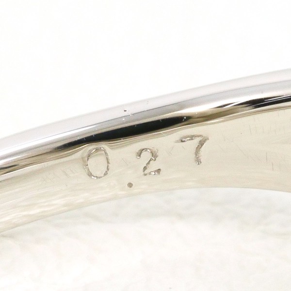 PT950 リング 9.5号 ダイヤ 0.27 中古 PT950 リング 9.5号 ダイヤ 0.27 中古