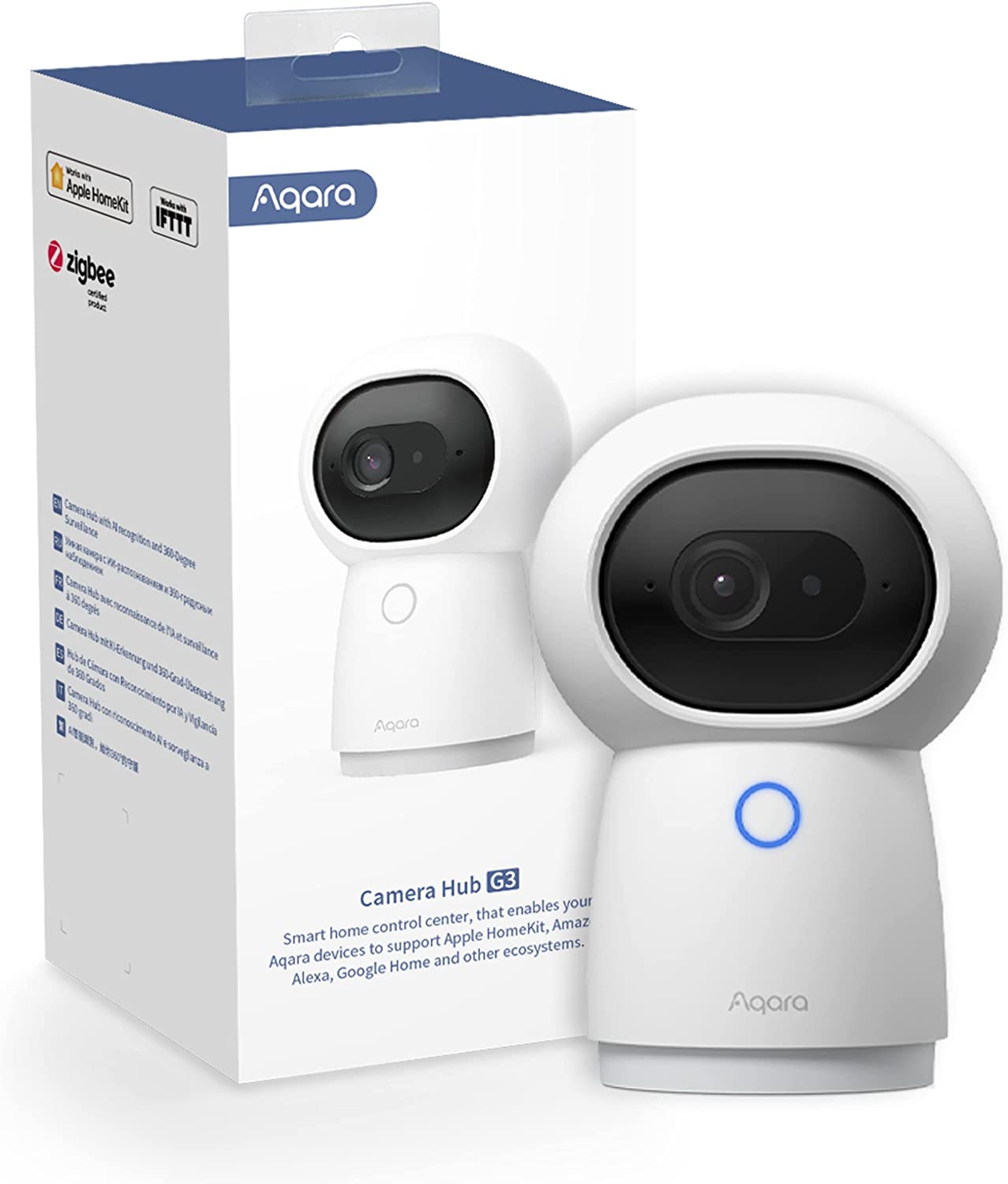 Aqara Hub G3 ネットワークカメラ WiFi 1080P フルHD スマートモニタリング みまもりカメラ ベビーモニター 防犯カメラ