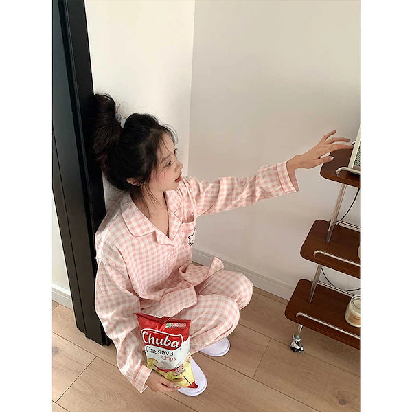 ハローキティ パジャマセット 新品 sanrio ハローキティ セットアップパジャマ レッド M : サンリオ