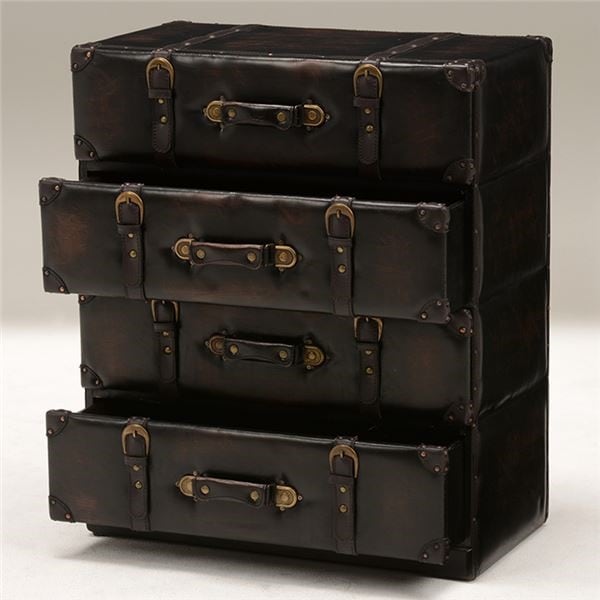 レトロ　チェスト　ダークブラウン W60 レトロ チェスト ダークブラウン W60