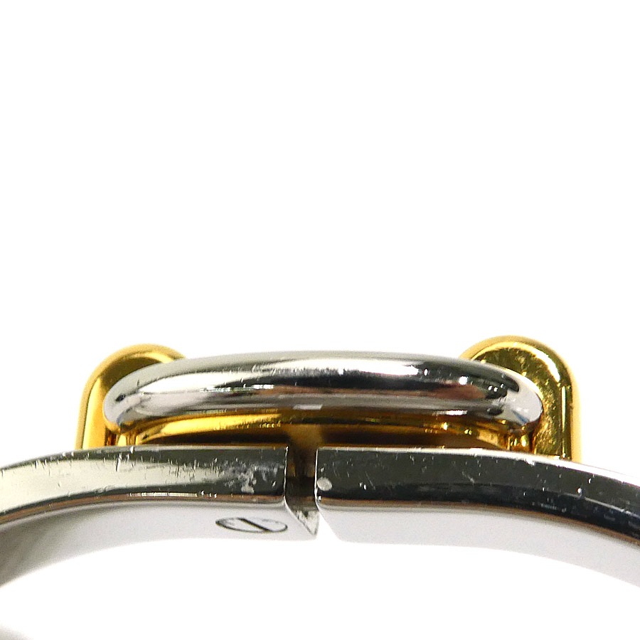 エルメス HERMES バングル ブレスレット ミニ クリック シェーヌダンクル メタル/エナメル シルバー/ゴールド/ブルー/ネイビー レディース w1179g