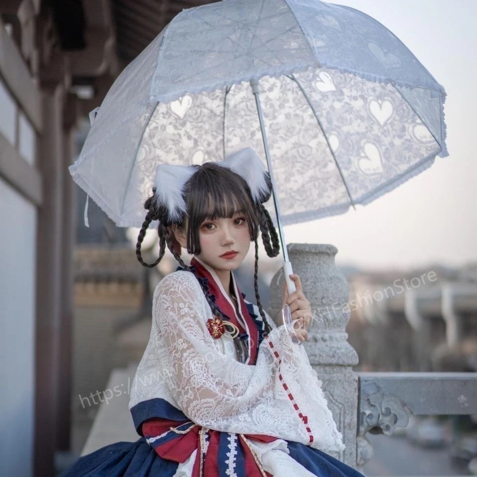 ロリータ姫スカートロリータスカート可愛いlolita和風白雪姫白雪鴨OP街揚げスカートフルセット