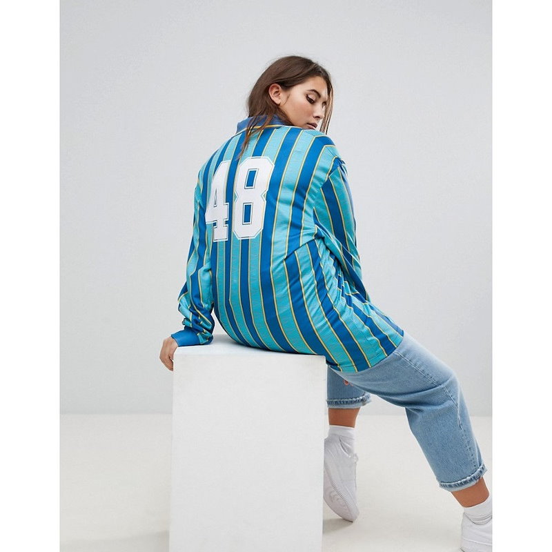 プーマ レディース トップス【Puma Exclusive To ASOS Plus Football Jersey In Blue】Blue プーマ レディース トップス【Puma Exclusive To ASOS Plus Football Jersey In Blue】Blue