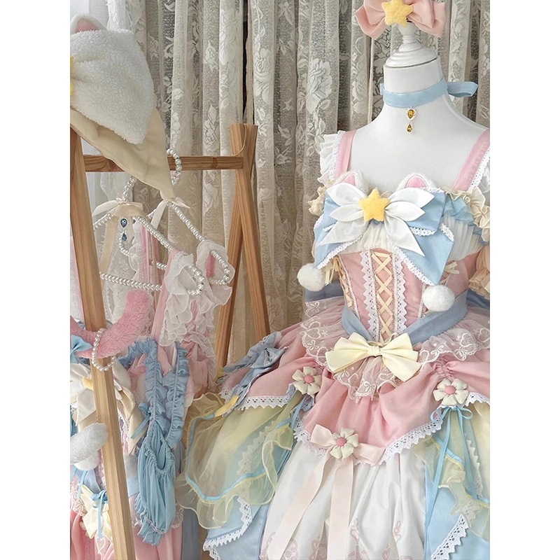 ロリータ cosの服魔法少女ロリータパウダーブルードレスjskの花のウェディングドレスヘビーデューティプリンセスドレス ロリータ cosの服魔法少女ロリータパウダーブルードレスjskの花のウェディングドレスヘビーデューティプリンセスドレス